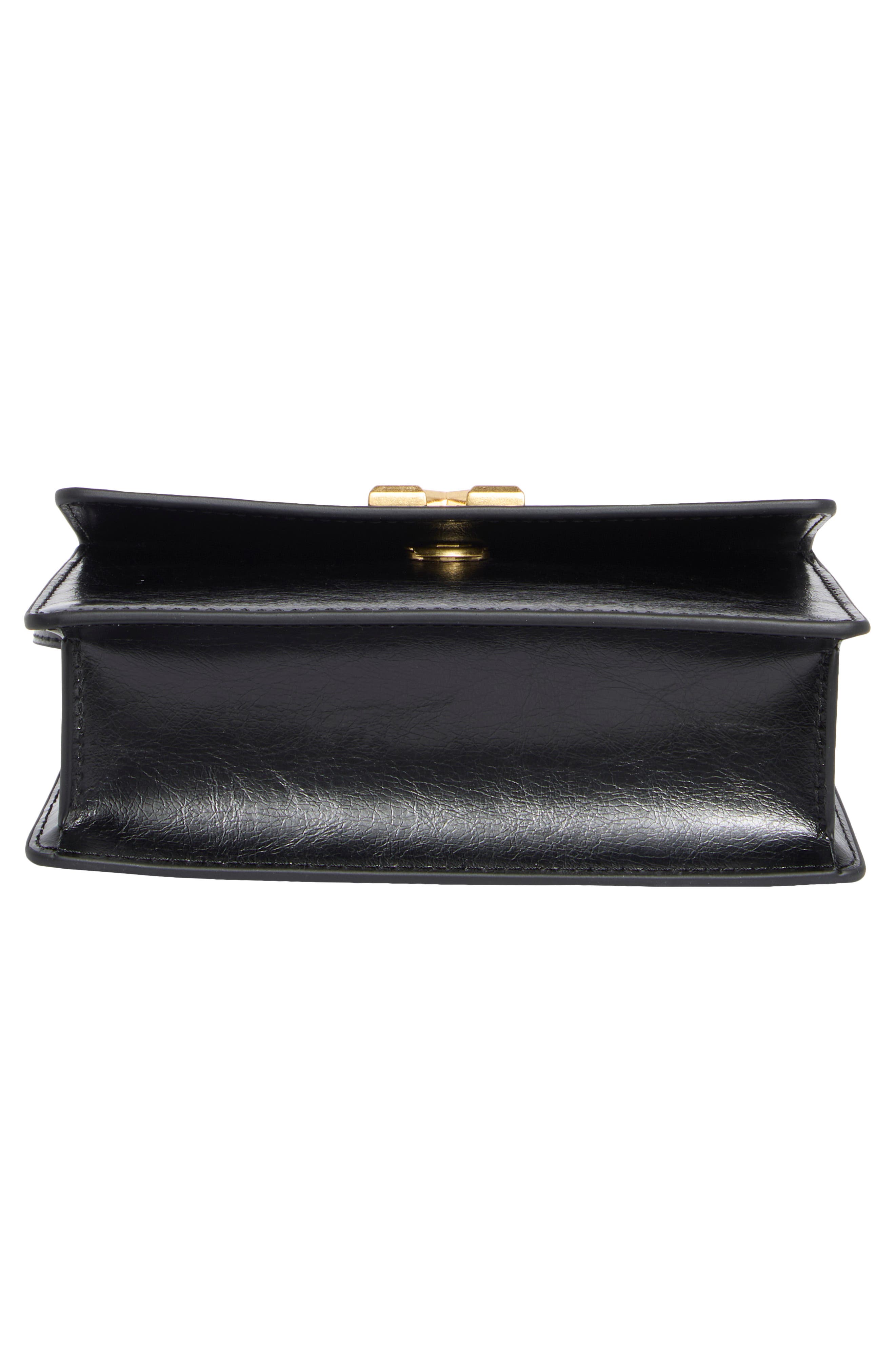 Off-White Convertible Leather Crossbody Bag, Alternate, color, Black