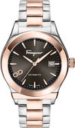 FERRAGAMO 1927 Automatic Two-Tone Bracelet Watch, 42mm