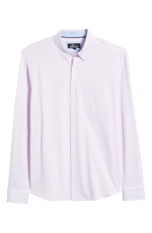 Johnston & Murphy Xc Flex Pin Check Button-up Shirt In Pink