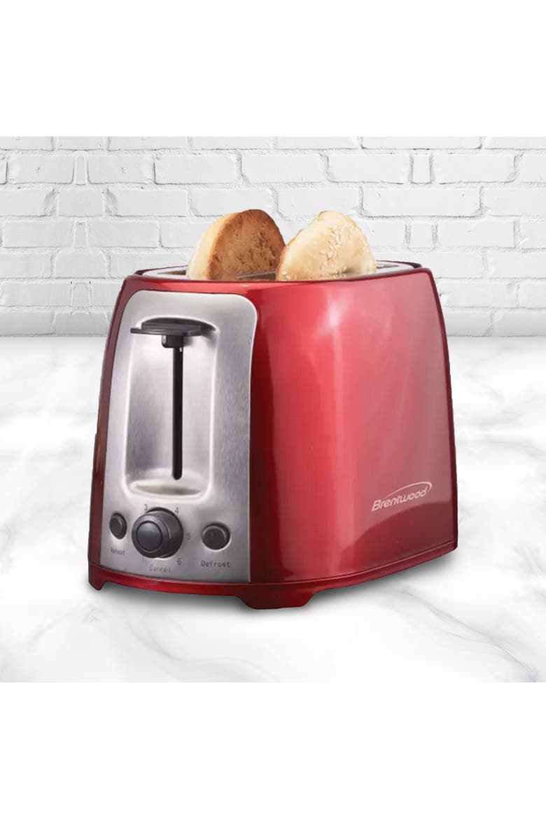2 Slice Cool Touch Toaster Stainless Steel, Alternate, color, Red