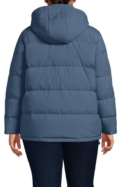 Lands' End Wide Channel 600 Down Puffer Jacket In Blue