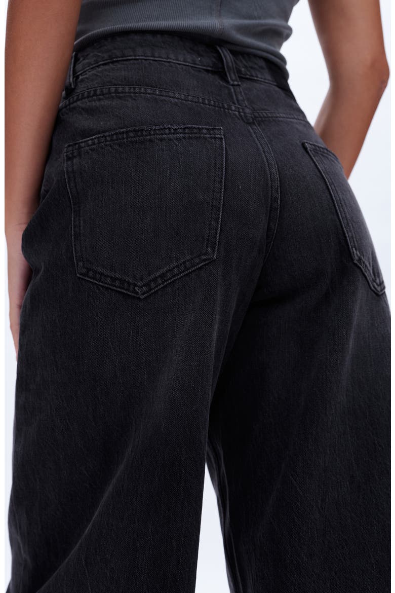 Daisy High Waist Wide Leg Jeans, Alternate, color, BLACK