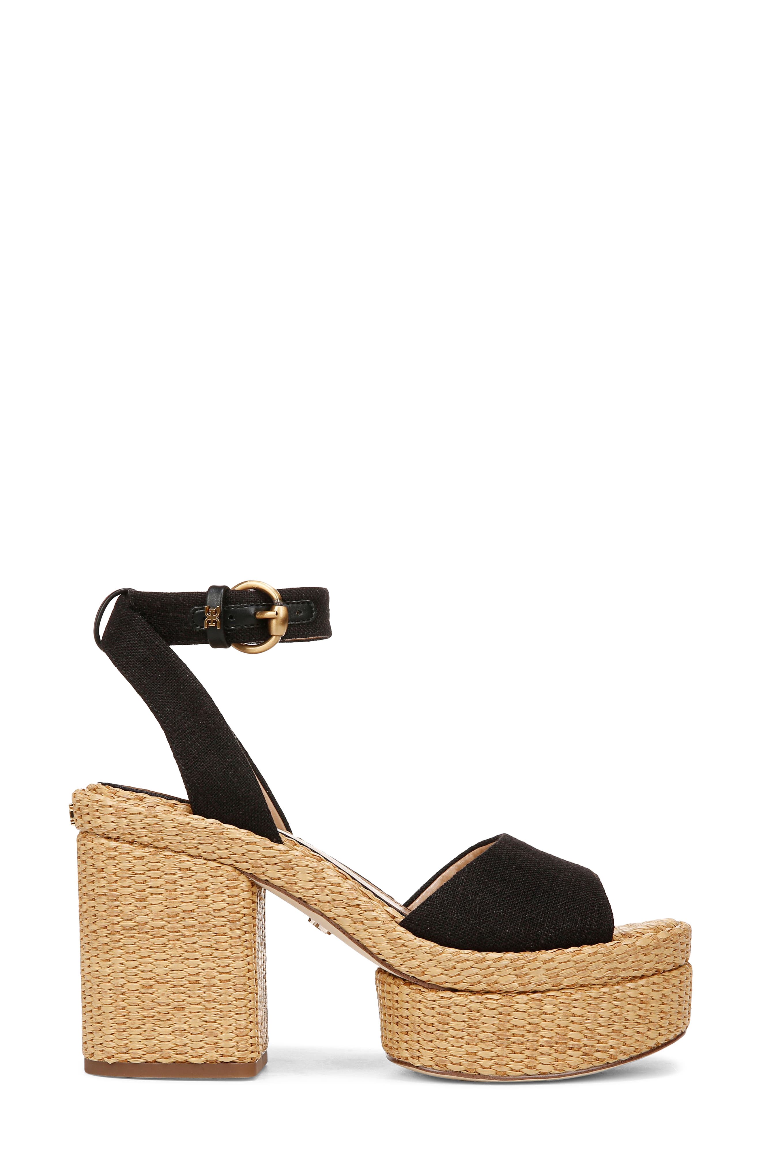 Sam Edelman Immie Ankle Strap Platform Wedge Sandal, Alternate, color, 