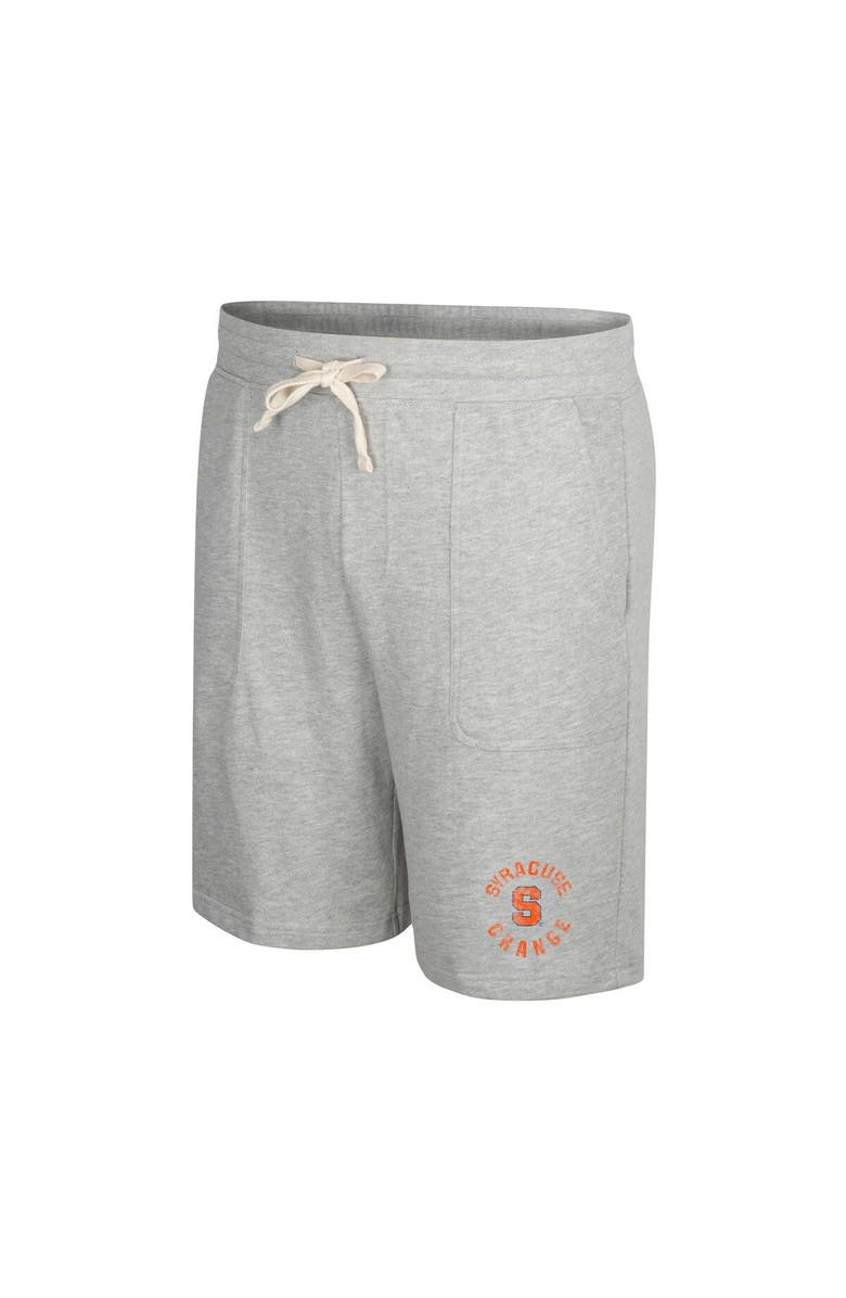 COLOSSEUM Men's Colosseum Heather Gray Syracuse Orange Love To Hear This Terry Shorts, Alternate, color, Heather Gray