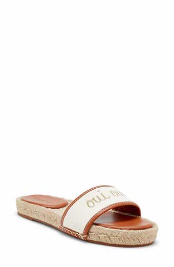 Cinq à Sept Josephine Embroidered Espadrille Slide Sandal