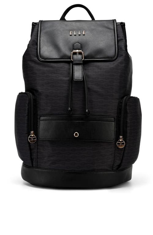 Elle Eleganza 25l Monogram Backpack In Black