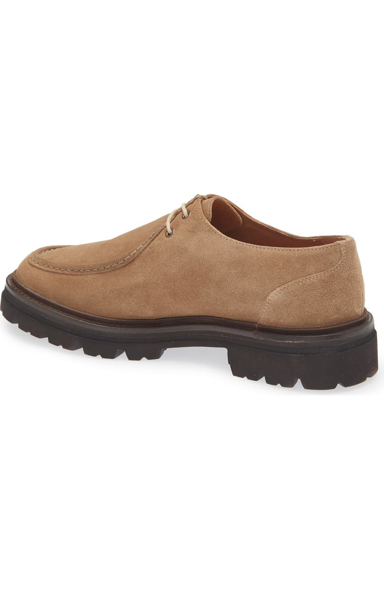 Gentle Souls Lisbon Apron Toe Lug Sole Shoe, Alternate, color, Sand Suede