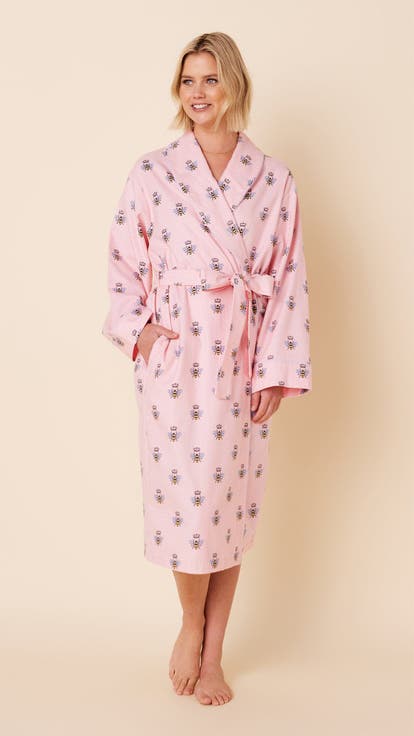 Flannel Shawl Collar Robe