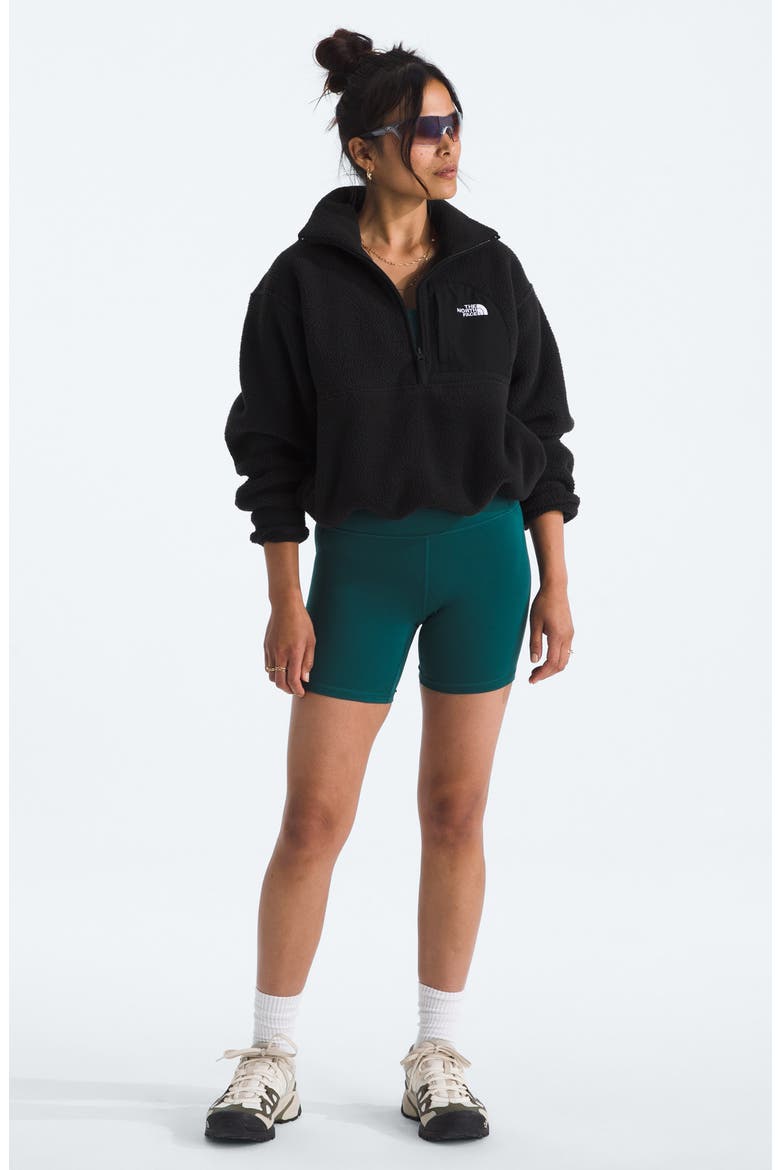 Yumiori Off Peak Recycled Fleece Pullover, Alternate, color, TNF BLACK
