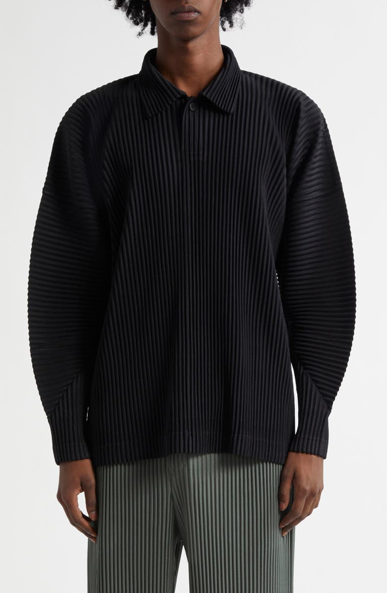 Homme Plissé Issey Miyake Monthly Colors October Long Sleeve Polo, Main, color, 