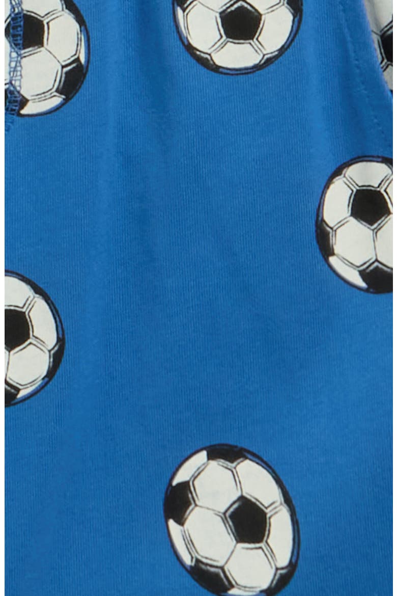 Kids' Soccer Ball Print Cotton Drawstring Shorts, Alternate, color, ROYAL BLUE