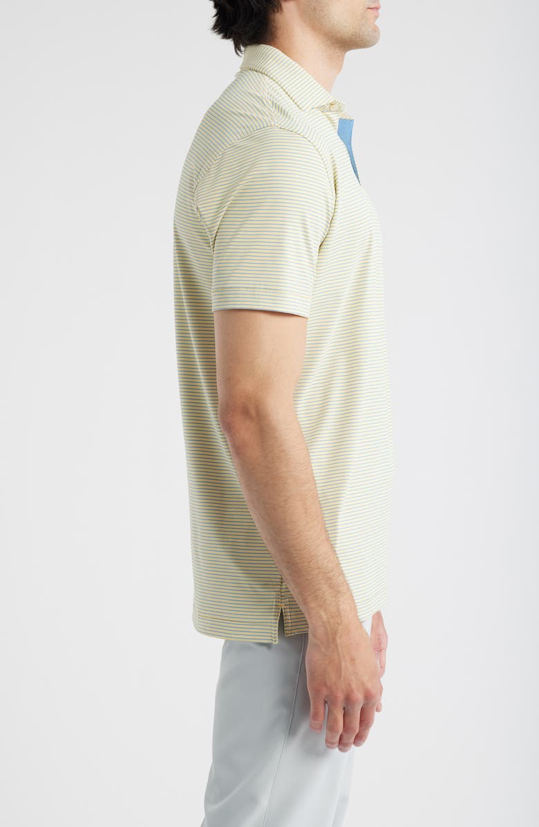 Peter Millar Crown Crafted Ballad Stripe Performance Polo, Alternate, color, Crenshaw