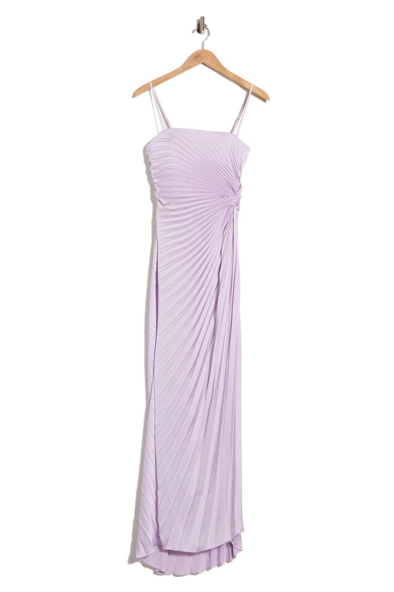 Layla Strapless Pleated Gown, Alternate, color, LILAC
