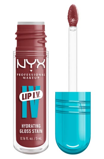 Nyx Professional Makeup Lip I.v. Hydrating Lip Gloss Stain In Hydra Honey