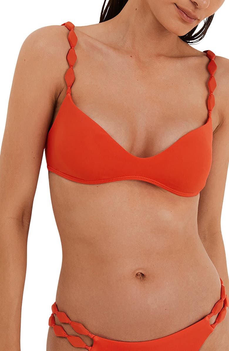 ViX Paula Hermanny Alexa Bikini Bottoms, Alternate, color, Orange