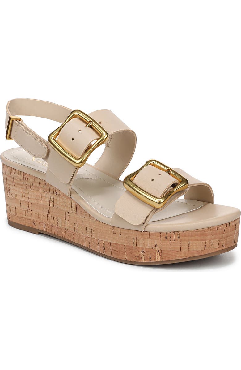 Franco Sarto Paizlee Platform Wedge Sandal, Main, color, Linen Beige Faux Leather