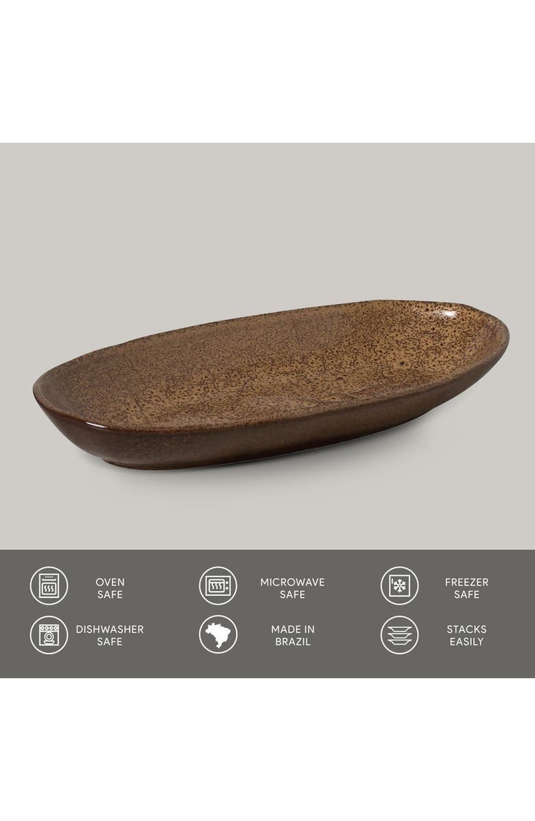 Porto Brasil Deep Oval Platter Set of 4, Alternate, color, Dijon