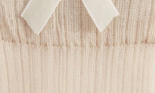 Casa Clara Mary Sheer Mesh Ankle Socks In Neutral