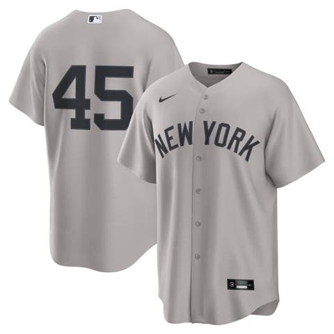 Men's Nike Gerrit Cole Gray New York Yankees Road 2.0 Replica Jersey