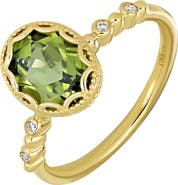 Bony Levy Iris 18K Yellow Gold Peridot & Diamond Ring