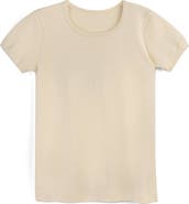 Mightly Organic Cotton Short Sleeve Ribbed Scoop Neck Tee