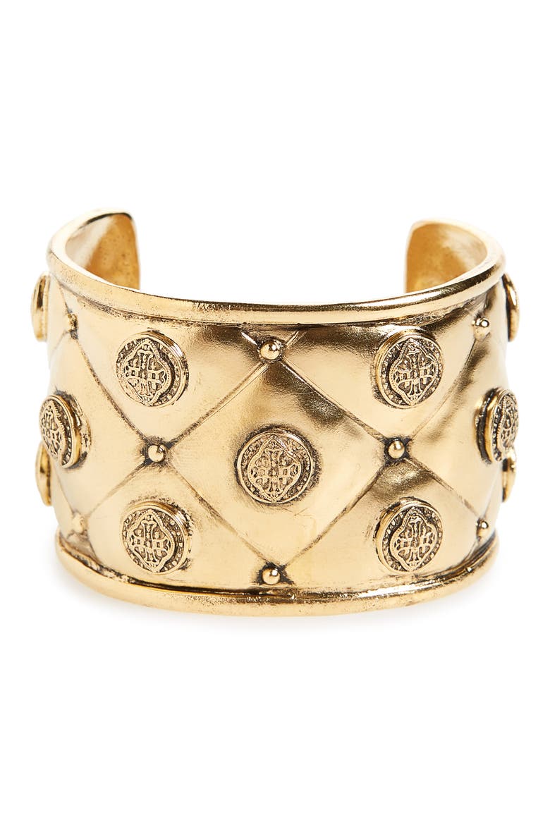 Sevilla Alba Cuff Bracelet, Main, color, GOLD