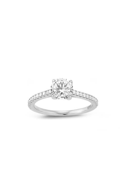 Round Moissanite Ring