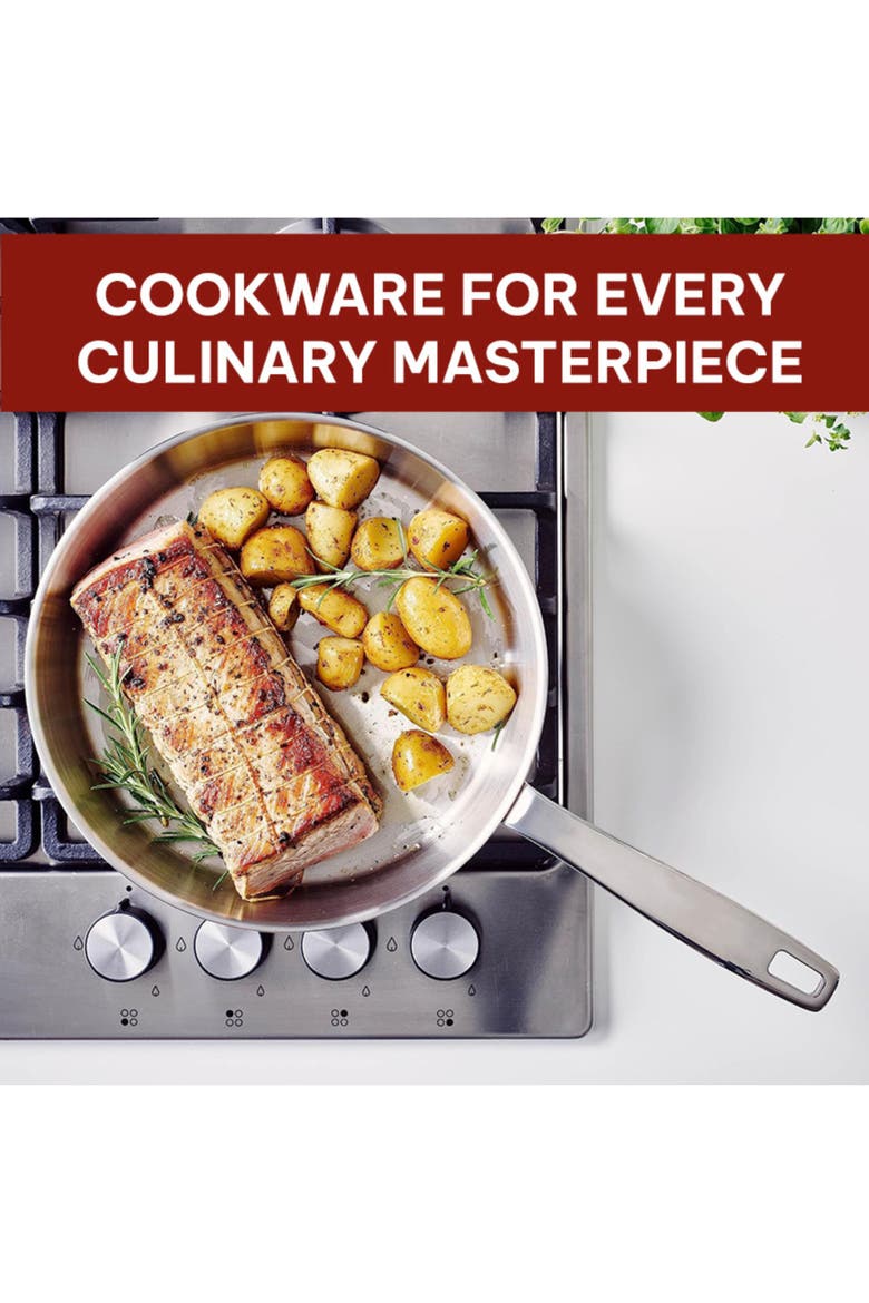Maestro 5-Ply Stainless Steel Frying Pan, Alternate, color, Stainless Steel