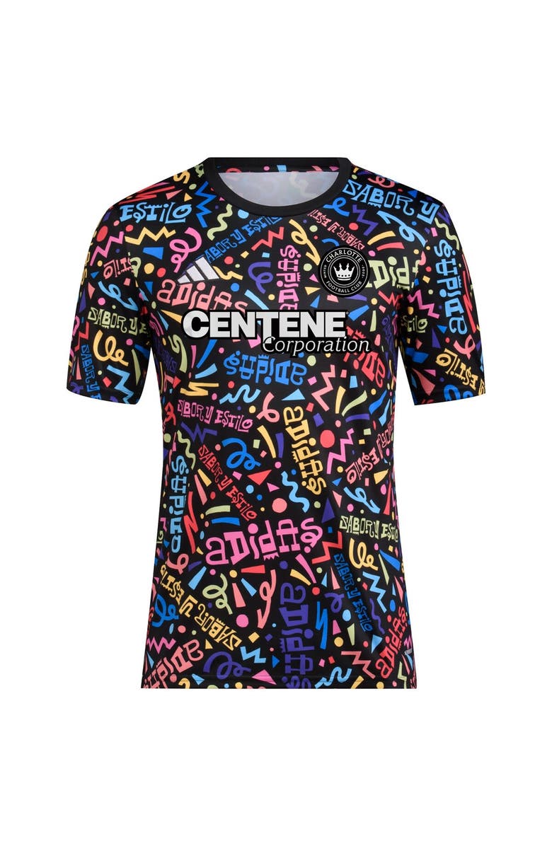 adidas Men's adidas Black Charlotte FC 2023 Hispanic Heritage Pre-Match Top, Alternate, color, Black
