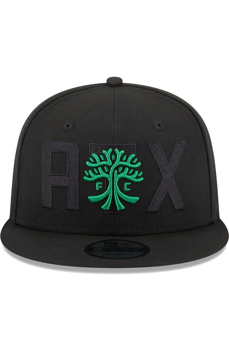 New Era Men's New Era Black Austin FC Kick Off 9FIFTY Snapback Hat, Alternate, color, 
