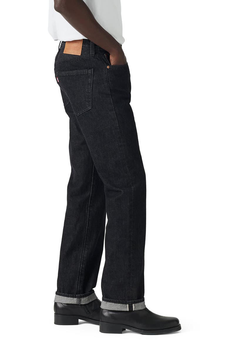 Levi's<sup>®</sup> 501<sup>®</sup> Original Straight Leg Jeans, Alternate, color, Big Step Rinse Selvedge