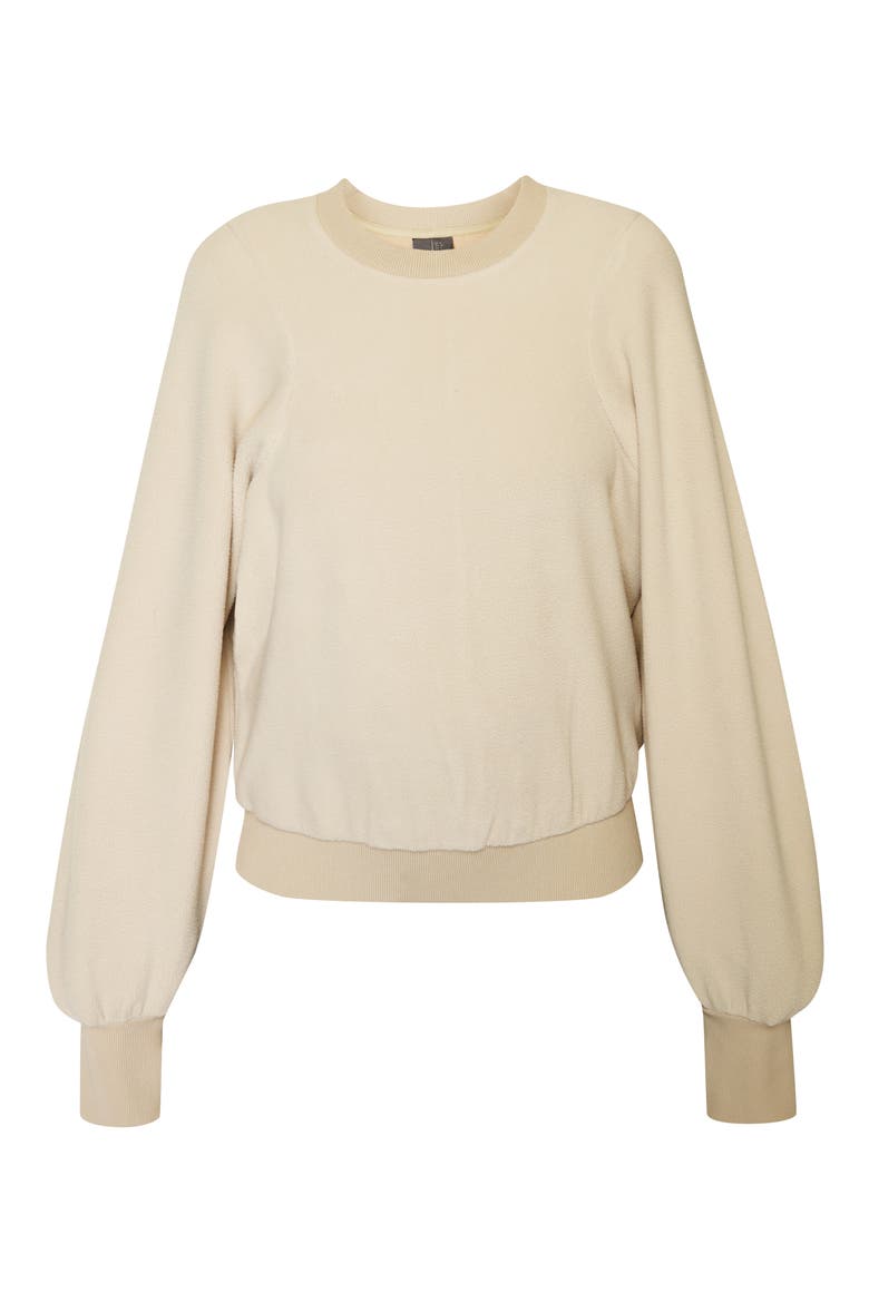 Compass Seam Detail Sweatshirt, Alternate, color, DOVE BEIGE