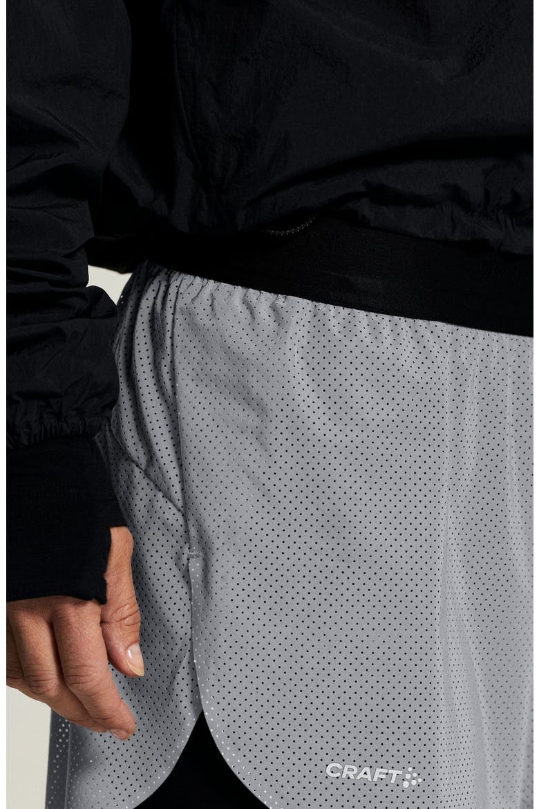 Reflective Performance Running Shorts, Alternate, color, SILVER