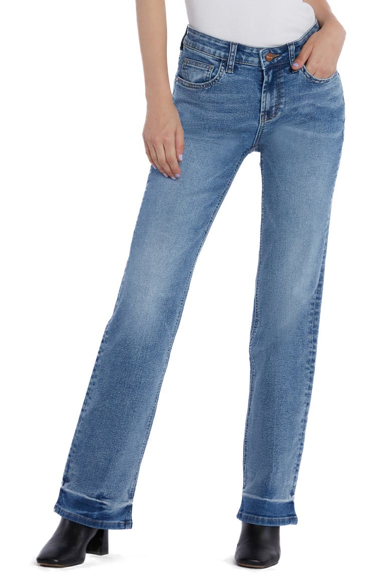 Mid Rise Boyfriend Jeans, Main, color, PRINT BLUE