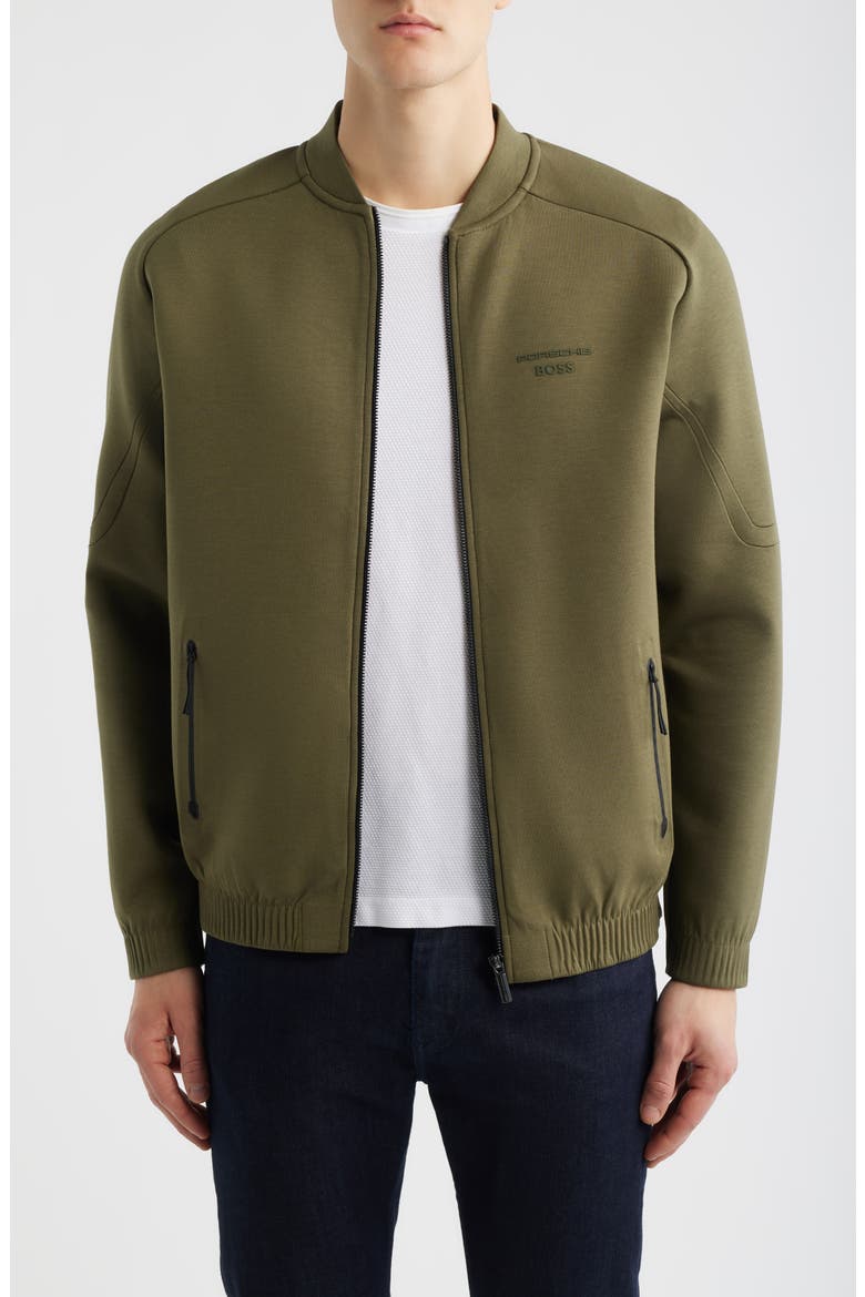 Porsche Spirit 70 Zip Sweatshirt, Main, color, OPEN GREEN