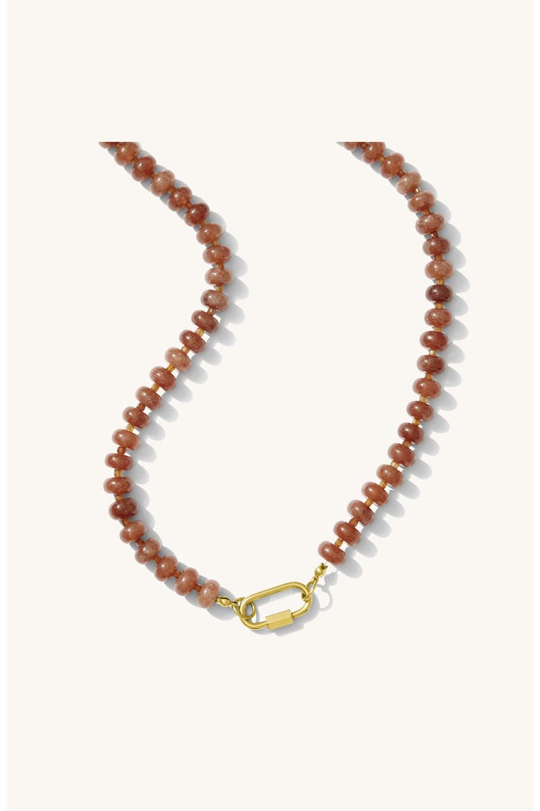 Hot Chocolate Necklace, Main, color, Brown Agate