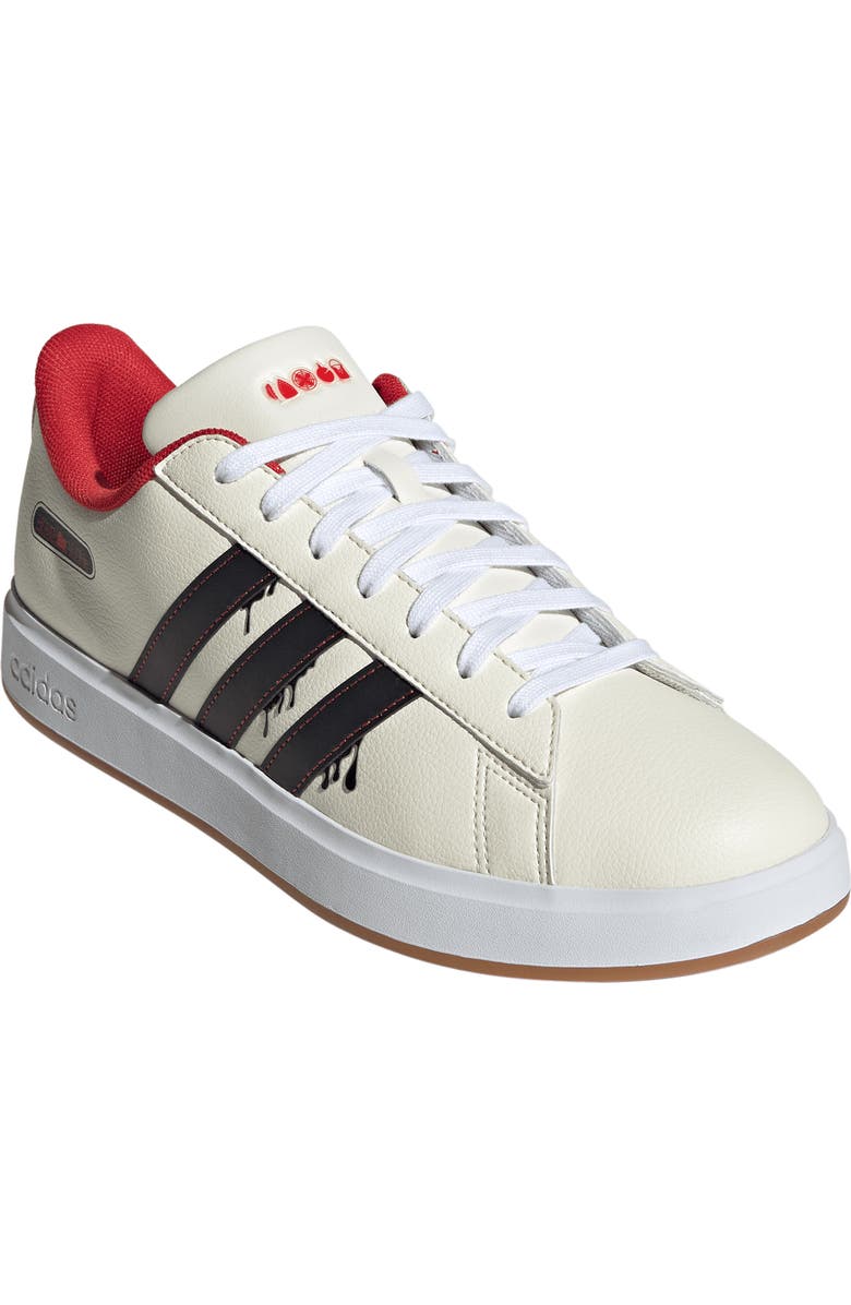 adidas x Disney<sup>®</sup> Grand Court Home Alone Sneaker, Main, color, Cream White/ Black/ Red