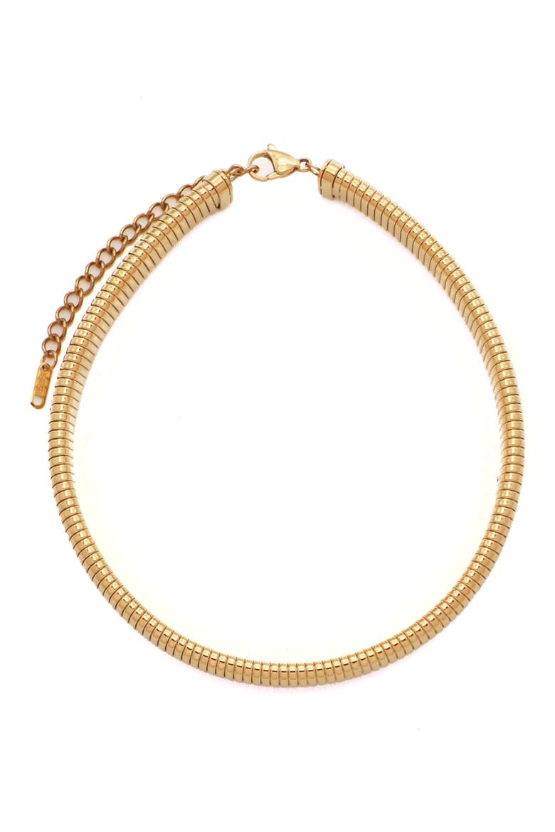 Slinky Chain Choker Necklace, Main, color, GOLD