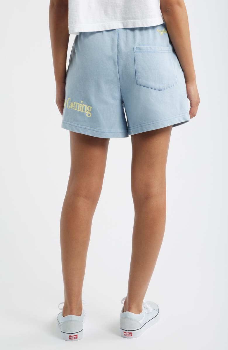 THE MAYFAIR GROUP Sunny Days Are Coming Sweat Shorts, Alternate, color, Vintage Blue