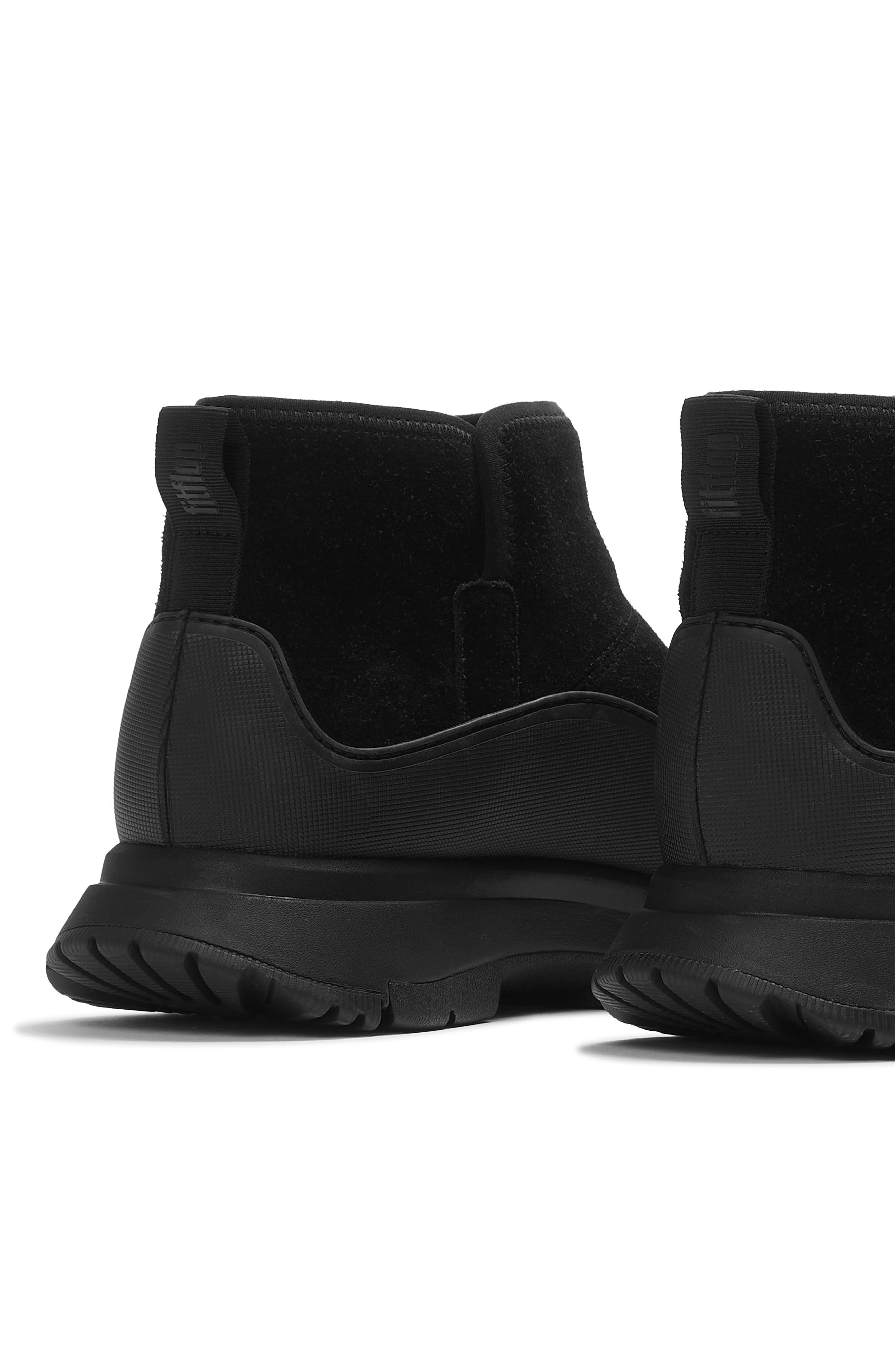 Neo-D-Hyker Leather Bootie, Alternate, color, ALL BLACK