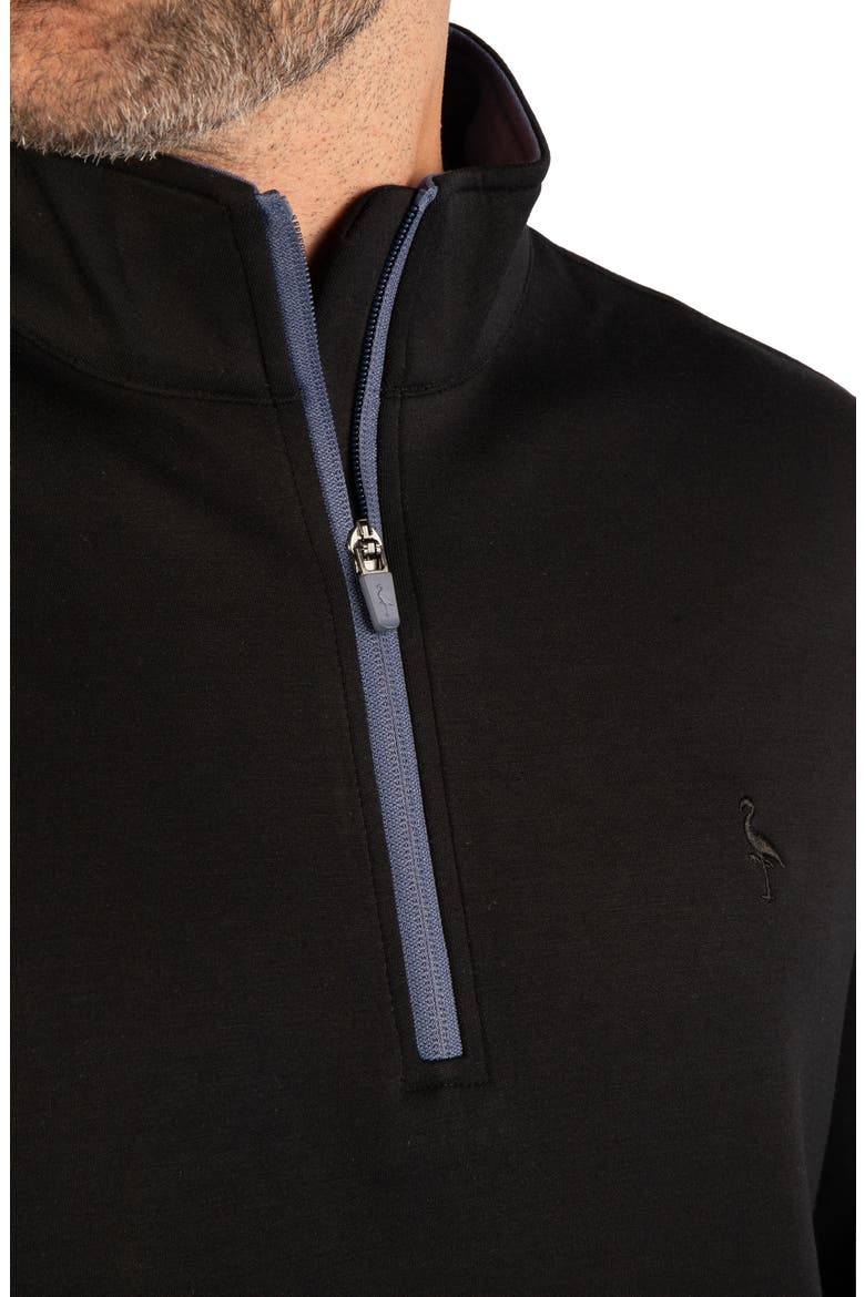 Liquid Lux Performance Quarter Zip Pullover, Alternate, color, BLACK