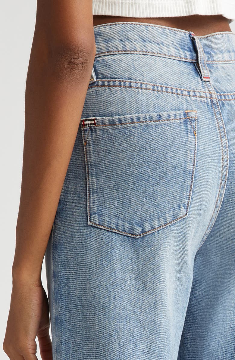Alice + Olivia Weezy Wide Leg Jeans, Alternate, color, Sadie Lt Vintage Blue
