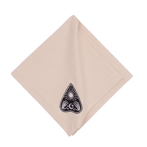 Spirit Board Planchette Halloween Set of 6 Cloth Napkins