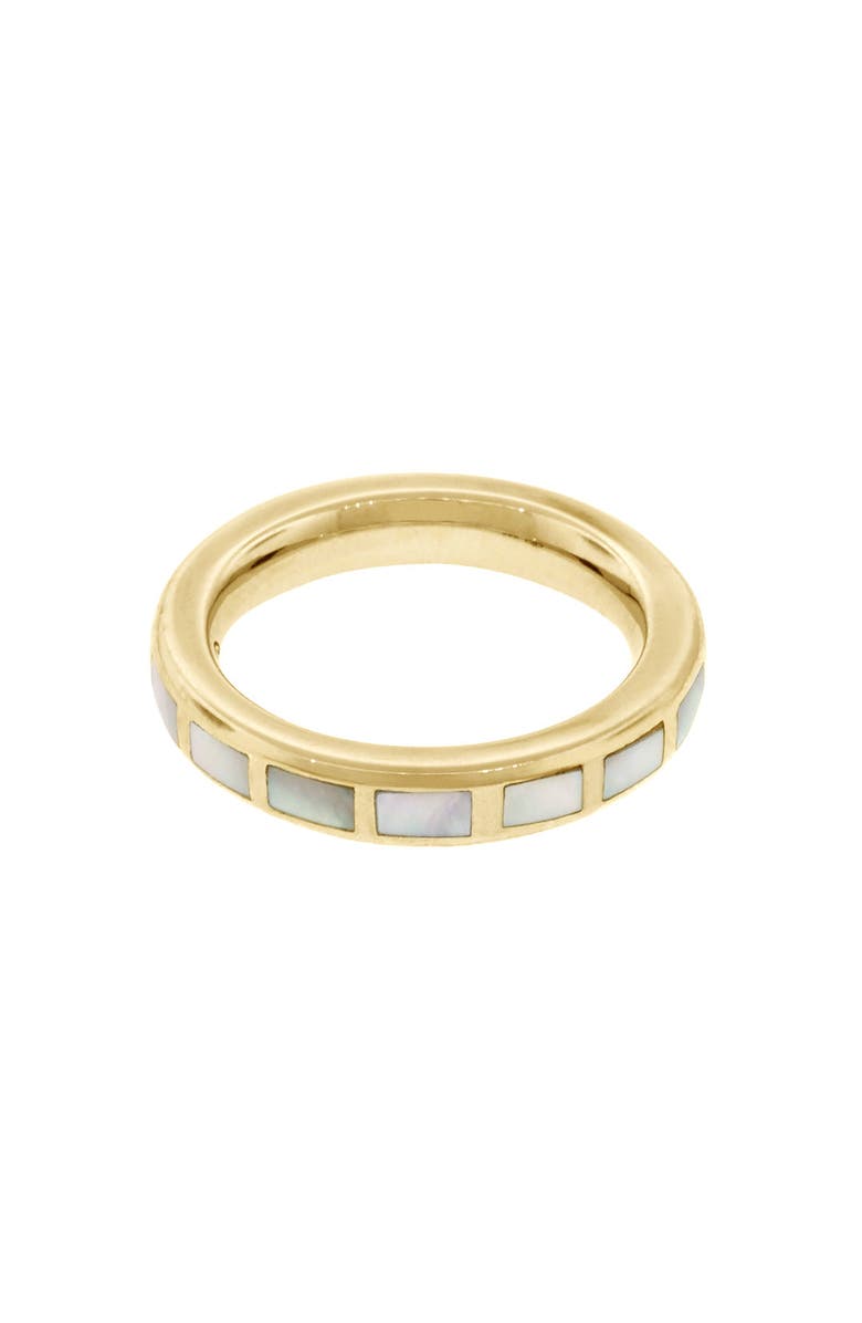 Jan Leslie Dash Ring Set In Sterling With 18Kt Gold Overlay, Main, color, White