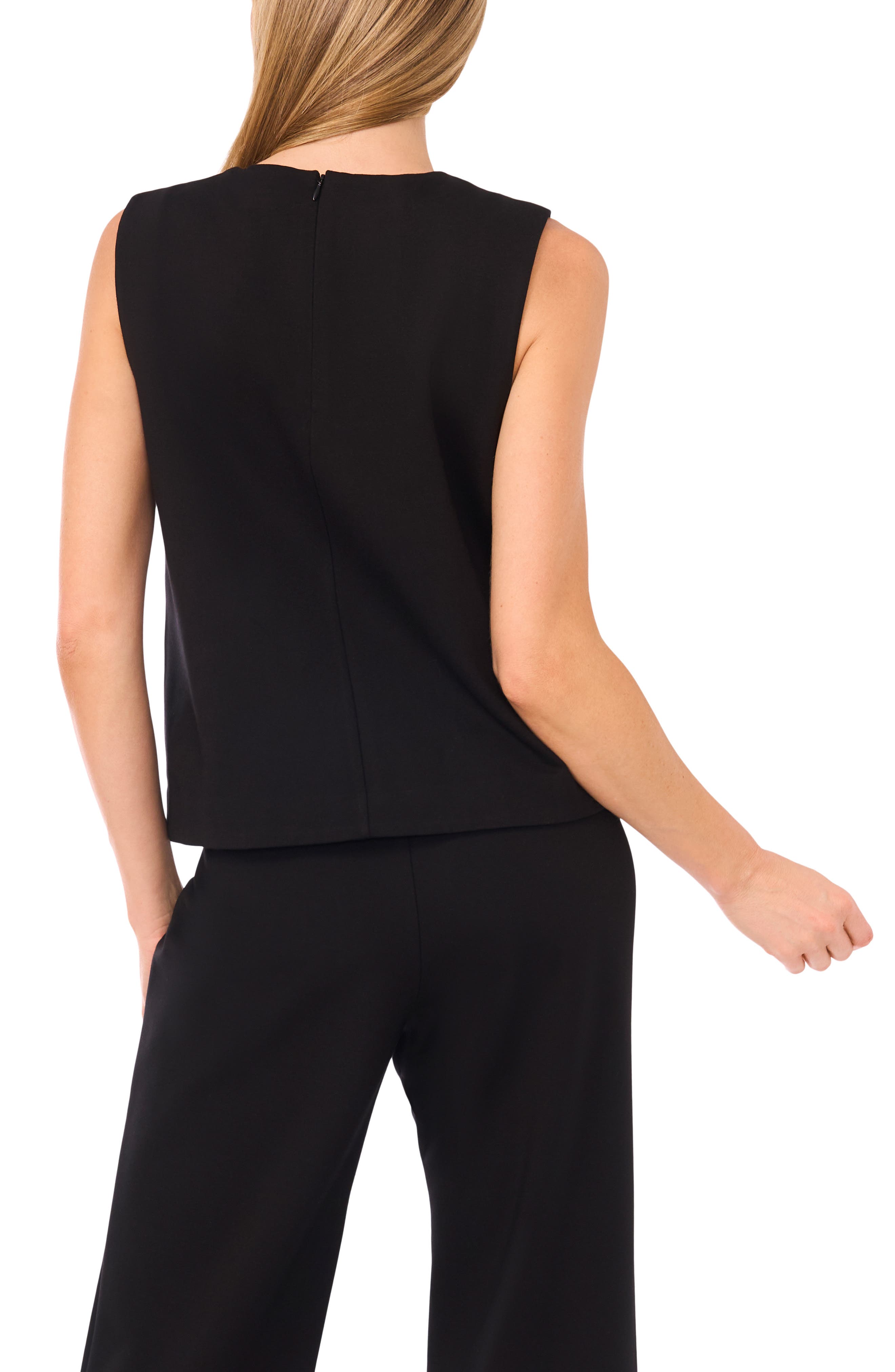 Rhinestone Accent Sleeveless Top - image 2