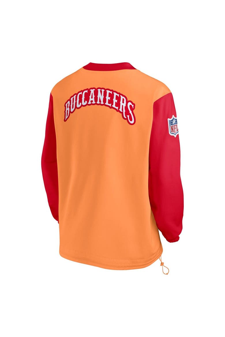 Men's Nike  Orange Tampa Bay Buccaneers Throwback V-Neck Pullover Windbreaker, Alternate, color, Orange