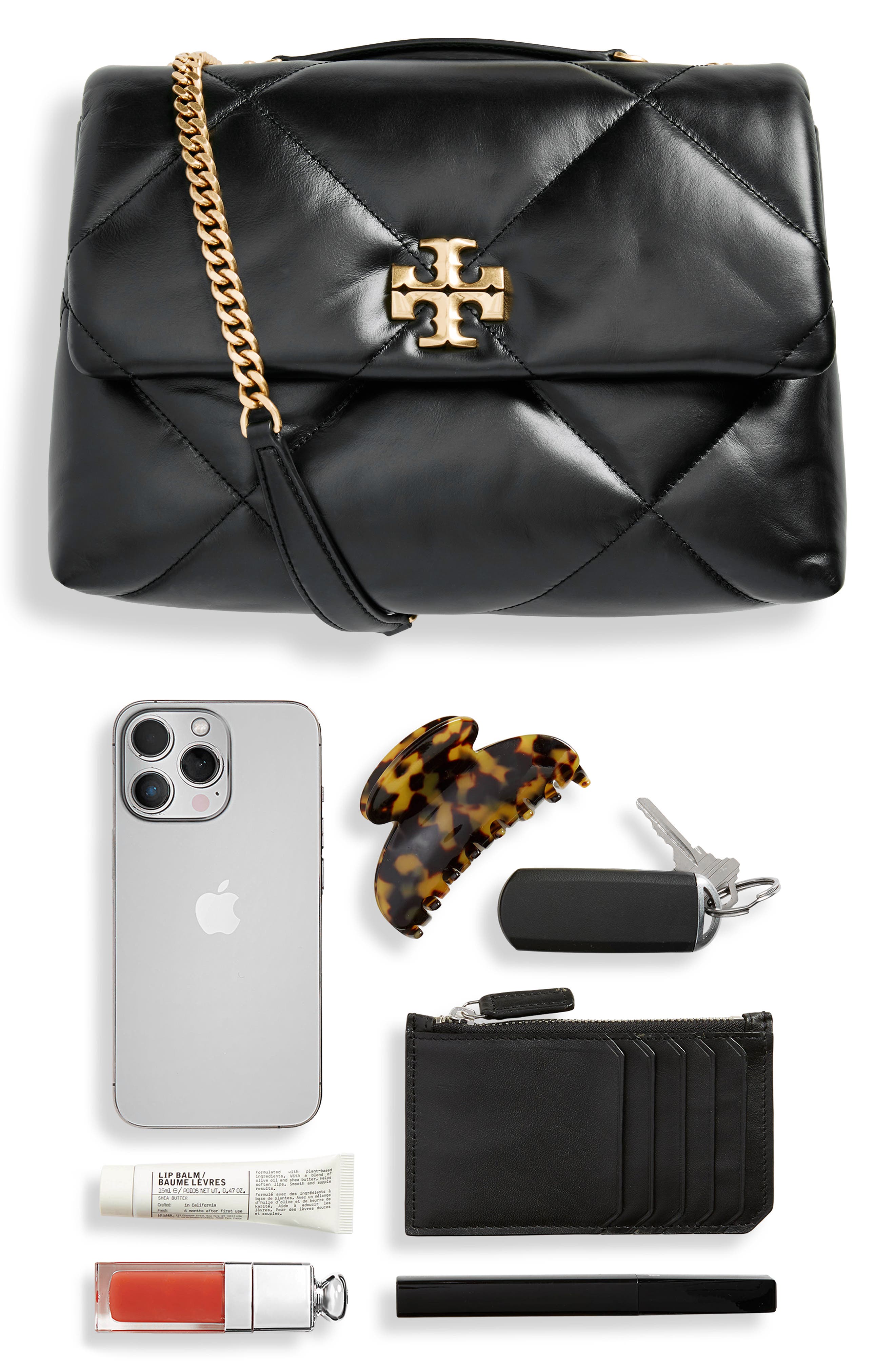 Женские сумки Tory Burch Kira Diamond Quilted Leather Convertible Shoulder Bag — фото 6