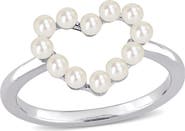 Julianna B. Cultured Freshwater Pearl Heart Ring 14k