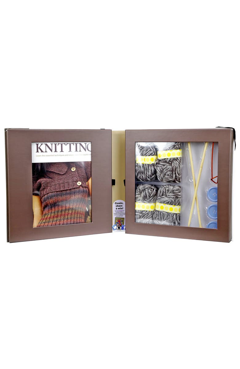 Introduction To Knitting Kit, Alternate, color, Multicolored