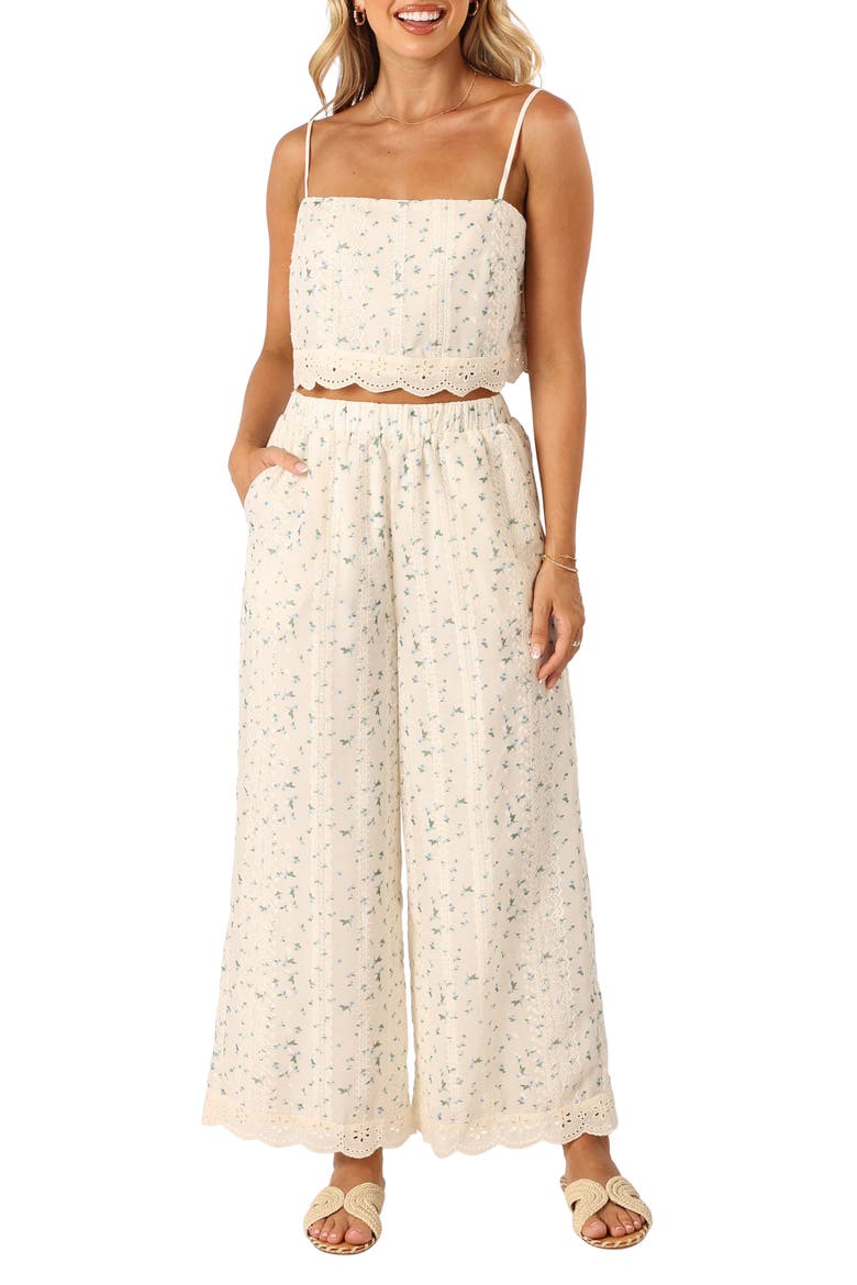 Alison Floral Camisole & Pants Set, Main, color, BLUE FLORAL